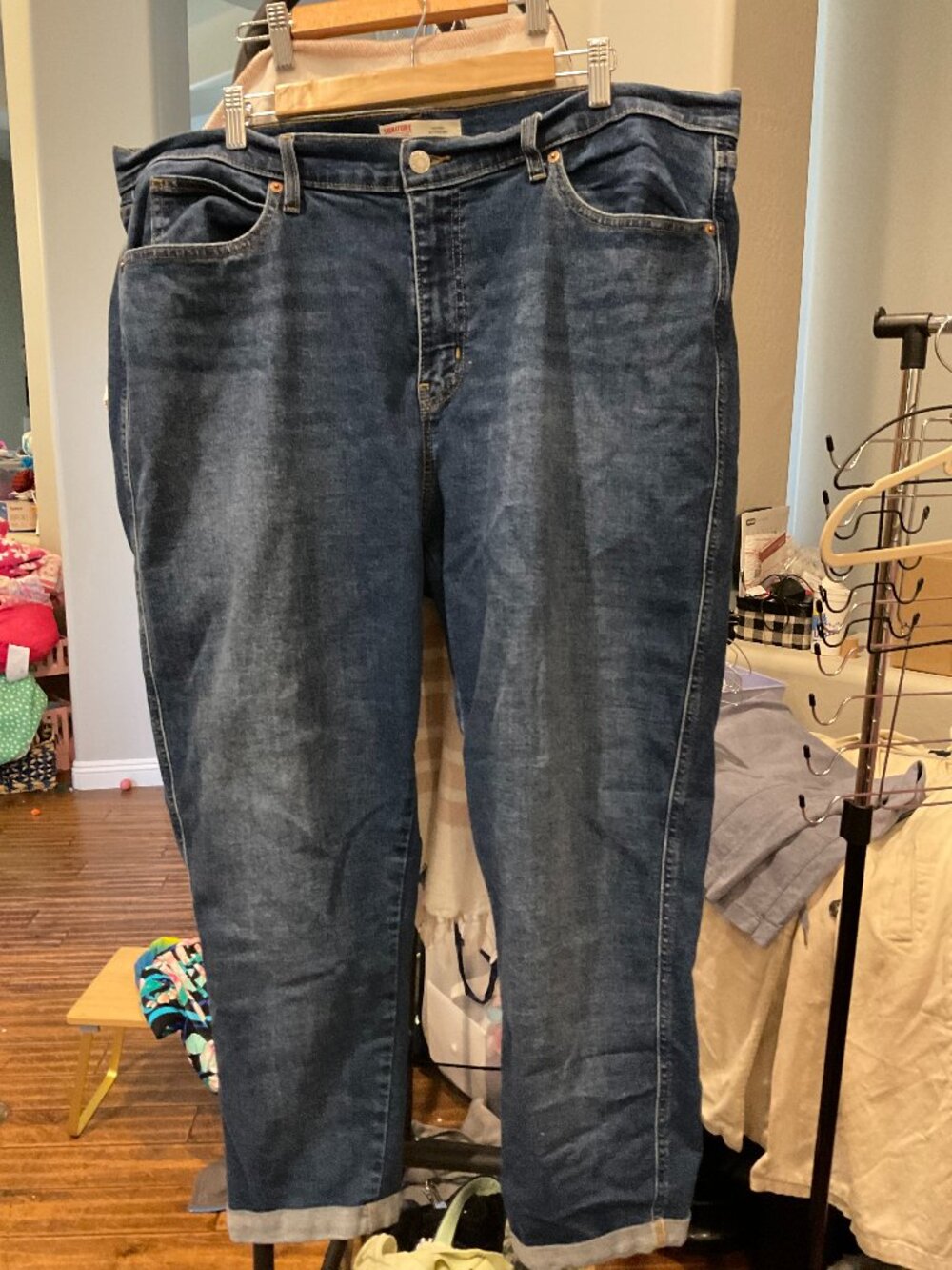 Signature by Levi Strauss Heritage Boyfriend Jeans | Medium Wash | Size 18 W34 |